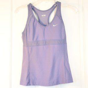 NIKE lavender purple built in support tank top size small
